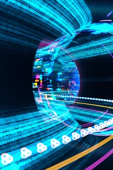 Computer-generated digital data tunnel