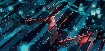 3D rendered image of an abstract graph, showing fluctuations and volatility in financial markets