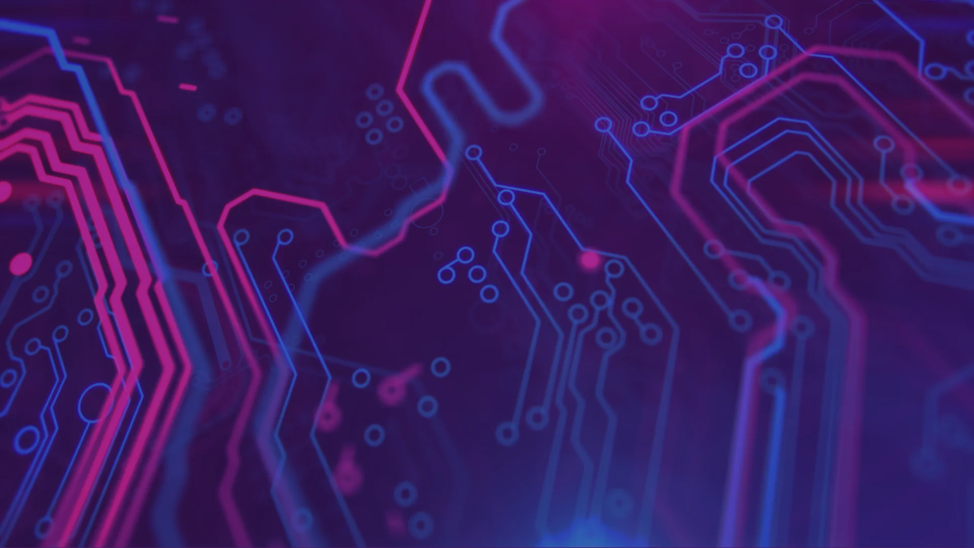 abstract motherboard background in blue and purple