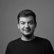 Headshot of Ahmad Kataf in black and white